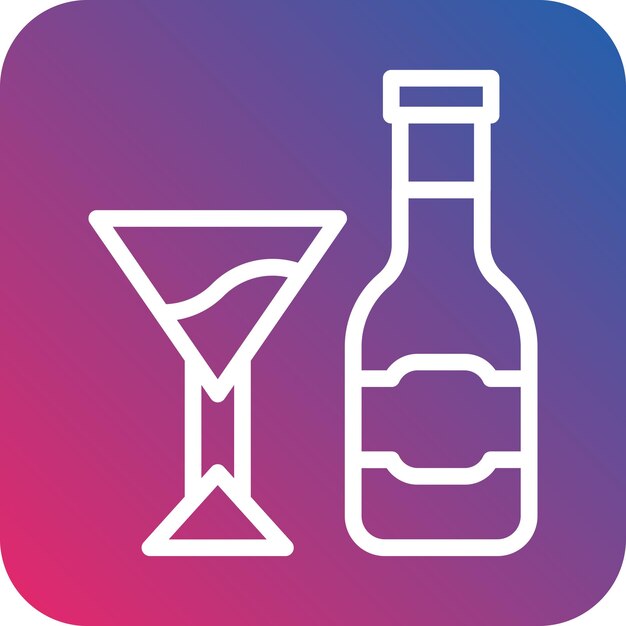 Vector Design Wine Icon Style