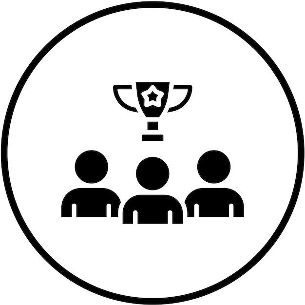 Vector Design Winner Icon Style