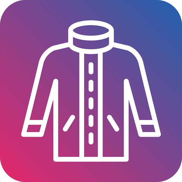 Vector vector design winter coat icon style