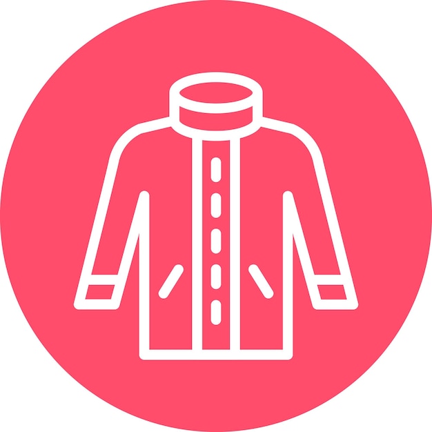 Vector vector design winter coat icon style