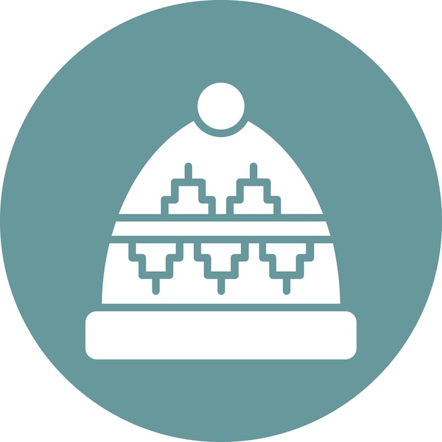 Vector design winter hat icon style