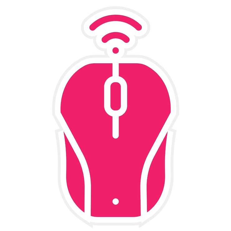Vector vector design wireless mouse icon style