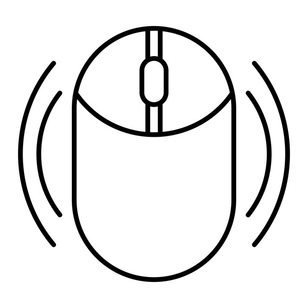 벡터 터 디자인 무선 마우스 아이콘 스타일