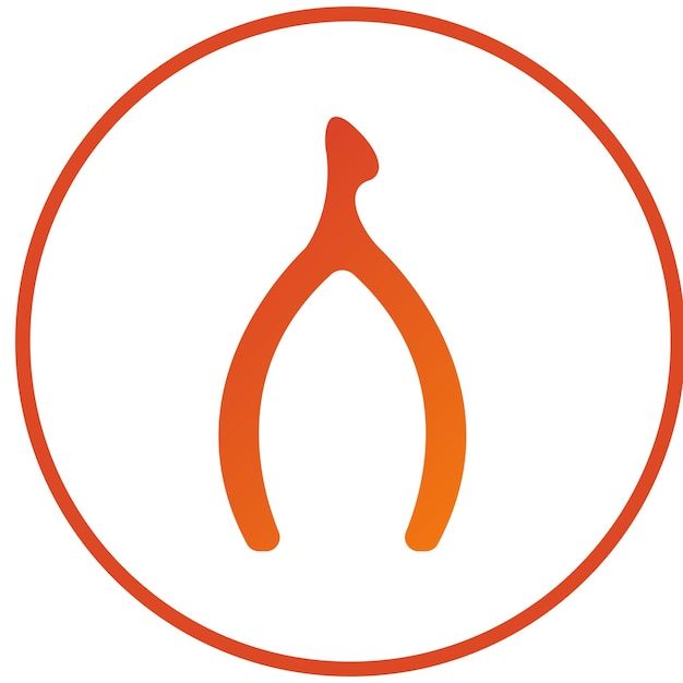 Vector Design Wishbone Icon Style