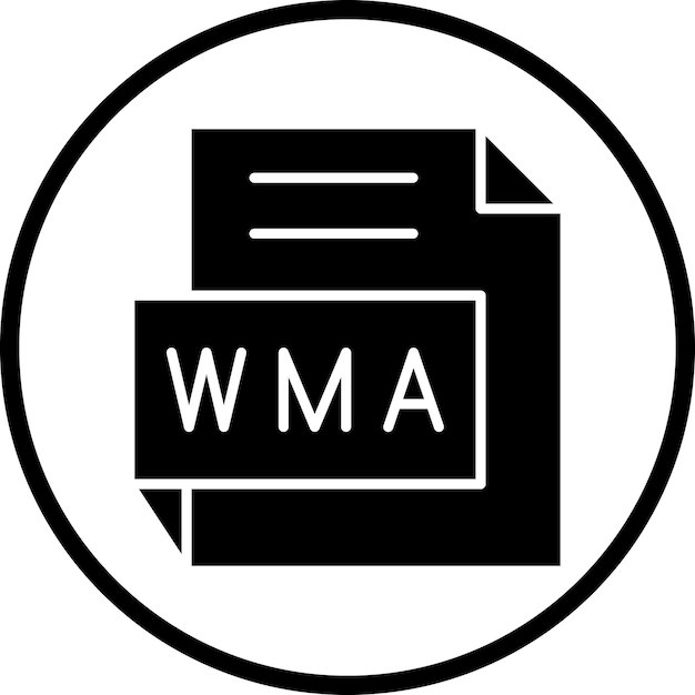 Вектор Векторный дизайн wma icon style