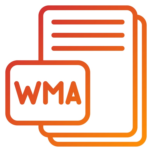 ベクトル デザイン WMA アイコン スタイル