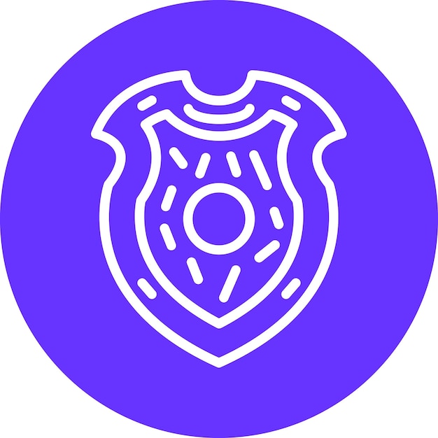 Vector Design Wood Shield Icon Style