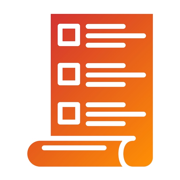 Vector Design Work List Icon Style
