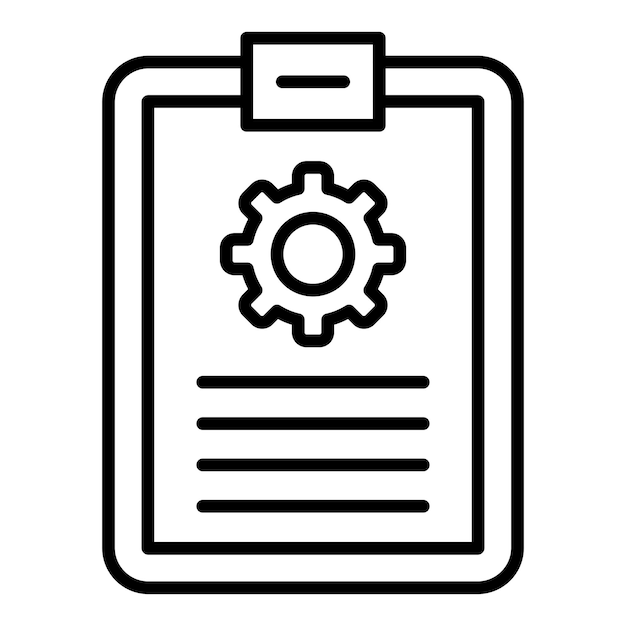 Vector Design Work List Icon Style