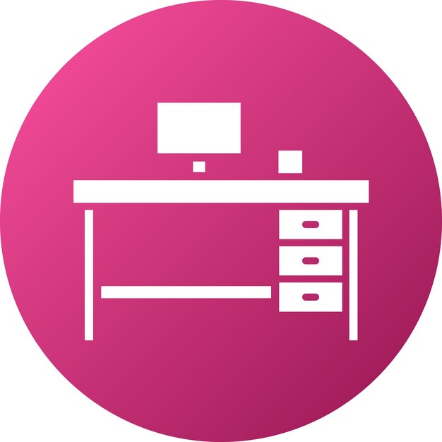 Vector design work table icon style