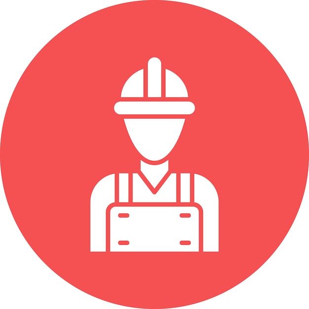Vector Design Worker Icon Stijl