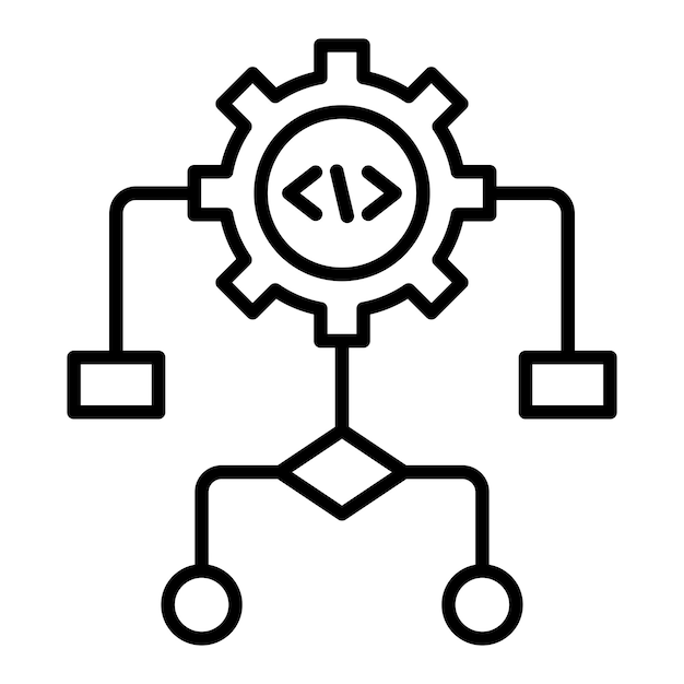 터 디자인 워크플로우 아이콘 스타일