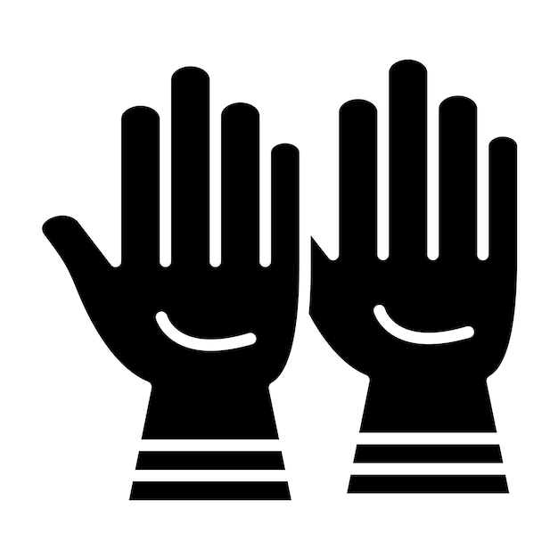 Vector vector design working gloves icon style