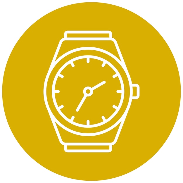 Vector Design Wristwatch Icon Style