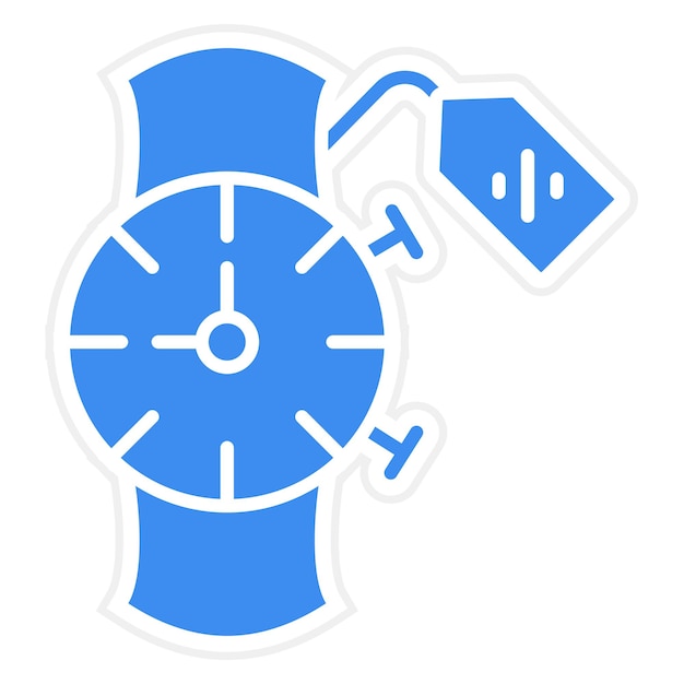 Vector design orologio da braccio in vendita icon style