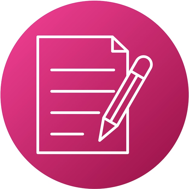 Vector Design Writing Icon Style