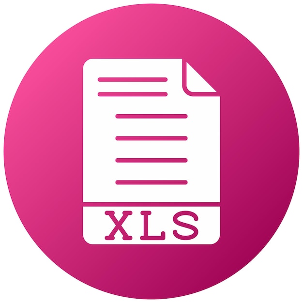 Vector vector design xls icon style