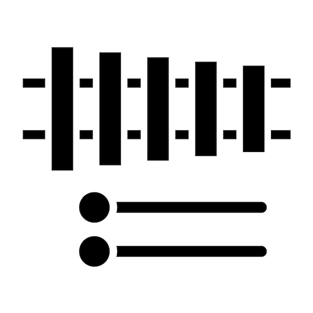 Vector vector design xylophone icon style