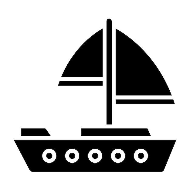 Vector Design Yachting Icon Style