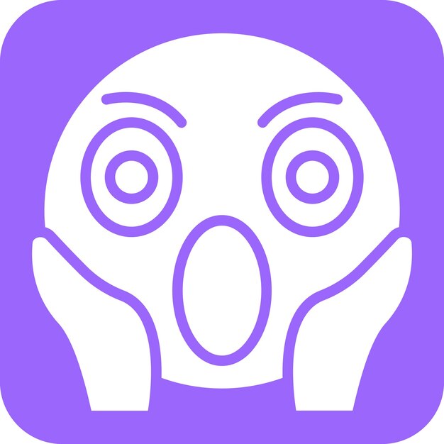 Vector Design Yelling Icon Style