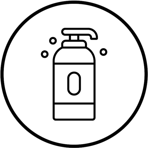 Vector Design Zeepfles Icon Stijl