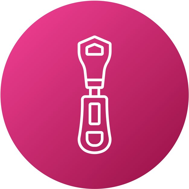 Vector vector design zipper icon style