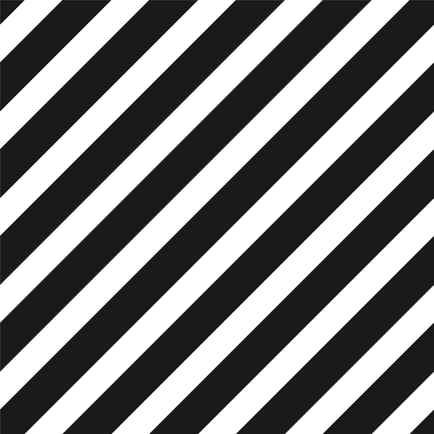 Vector vector diagonal lines pattern seamless striped background simple endless black and white texture