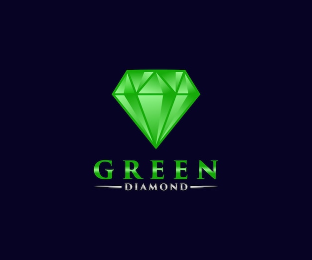 Векторные бриллианты иконки зеленые бриллианты
