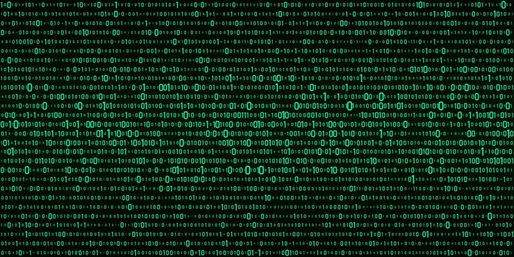 Vector vector digital green background of streaming binary code matrix background with numbers 10 coding or hacking concept