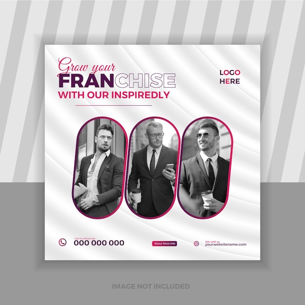 Vector digital marketing agency business corporate social media post template