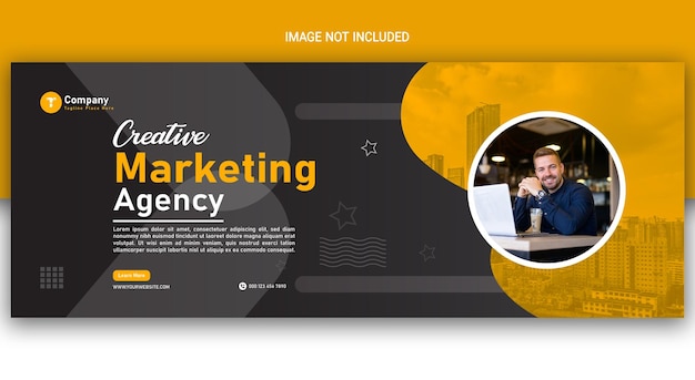 Vector digital marketing agency facebook cover template