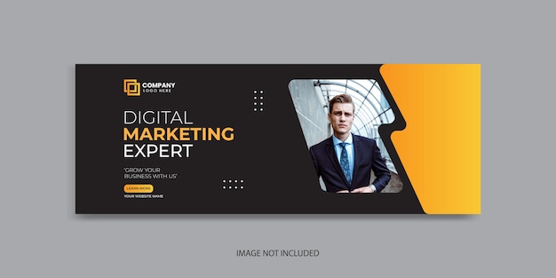 Vector digital marketing agency social media banner design