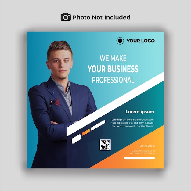 Vector digital marketing corporate square flyer social media post or instagram banner template