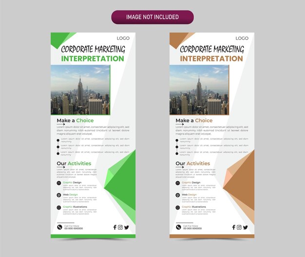 Vector digital marketing experts agency roll up banner standee design