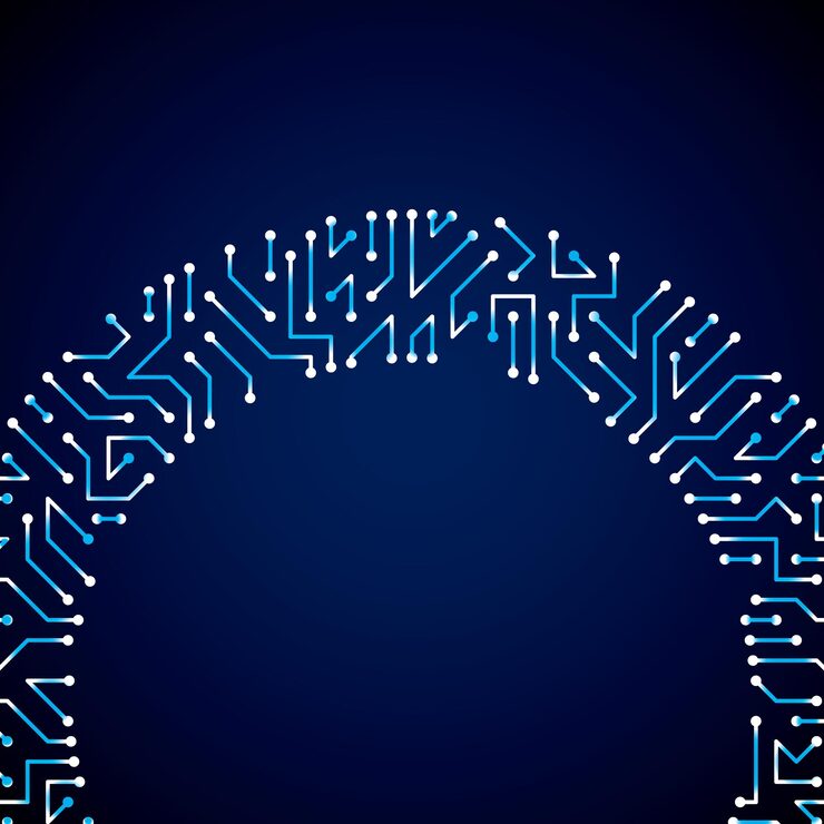 Vector 회로 기판 요소와 반짝임, 네온 컴퓨터 구성표 질감이 있는 벡터 디지털 기술 배경. 장치 구성 요소, 마이크로프로세서 추상 광택 그림입니다.