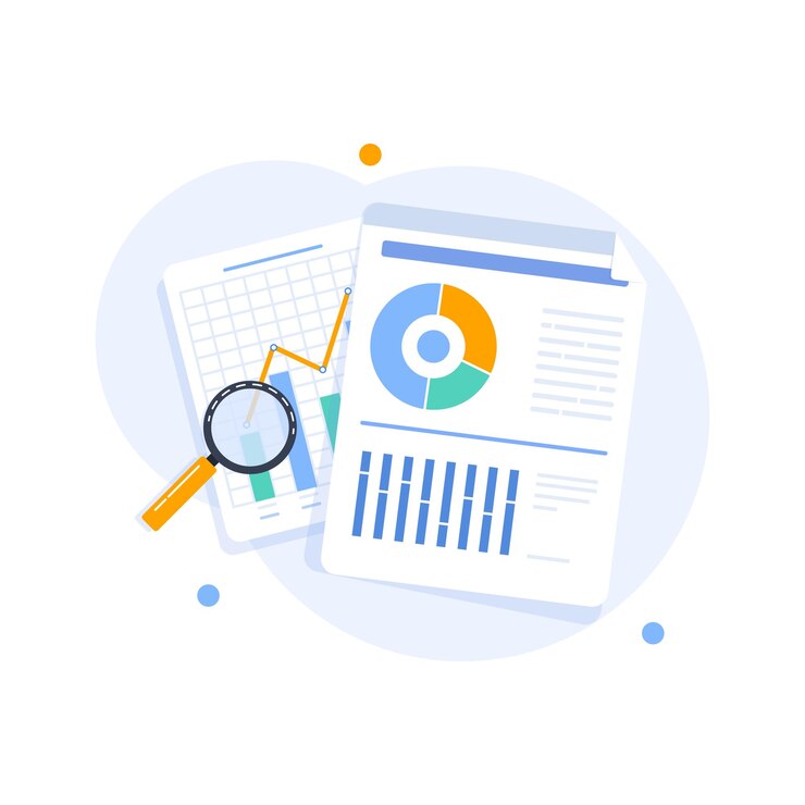 Vector vector digitale analyse big data analyse data science marktonderzoek