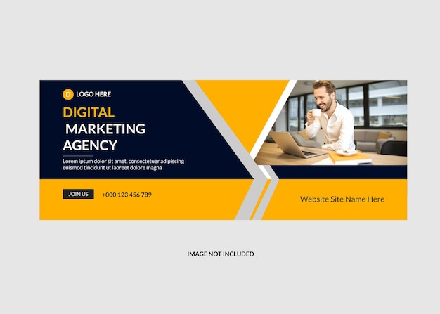 vector digitale marketing Facebook omslag webbannermalplaatje