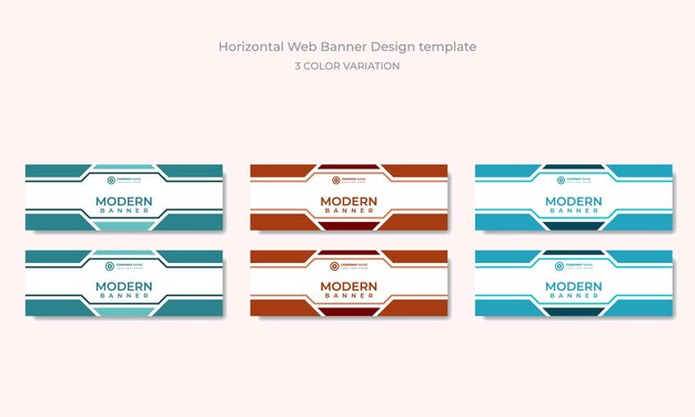 Vector digitale marketingbureau horizontale sjabloonbanner voor zakelijke marketing of websitebanner