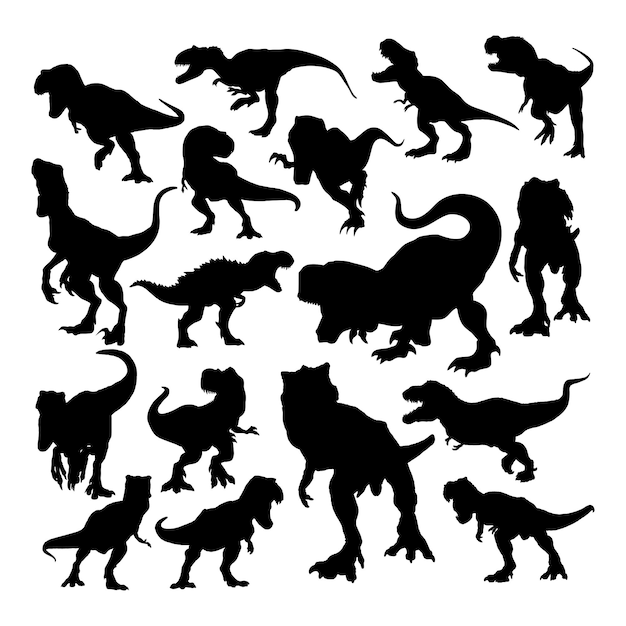 Vector dinosaurus T-Rex silhouet