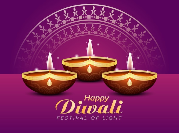 Vector diwali background