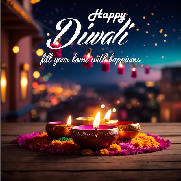 Vector vector diwali social media post design