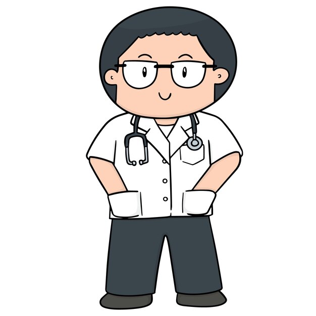 Vector vector of doctor