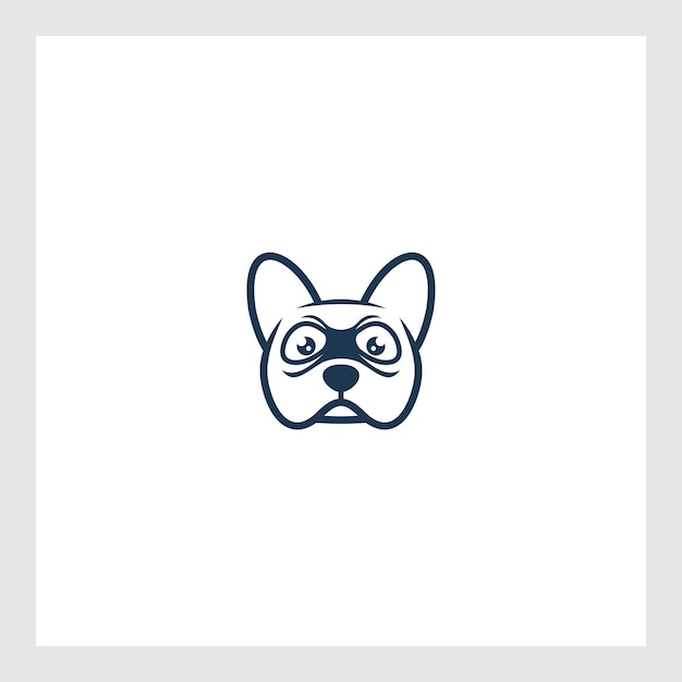 Vector of dog and cat face design on a white background