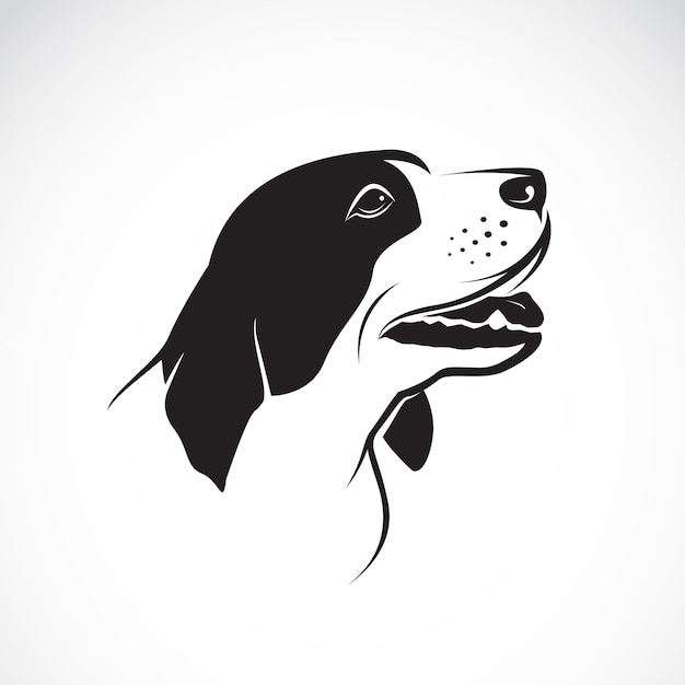 Vector of a dog on white background. easy editable layered vector illustration. pet. animals.