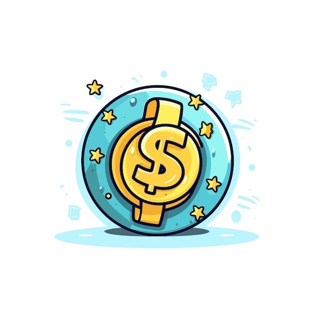 vector dollar sign cartoon