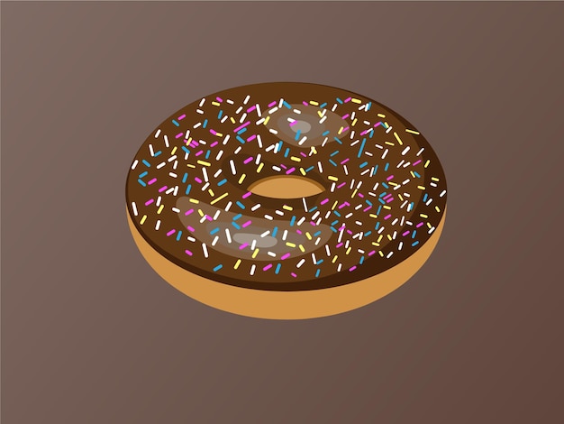 Vector Donut Met Hagelslag