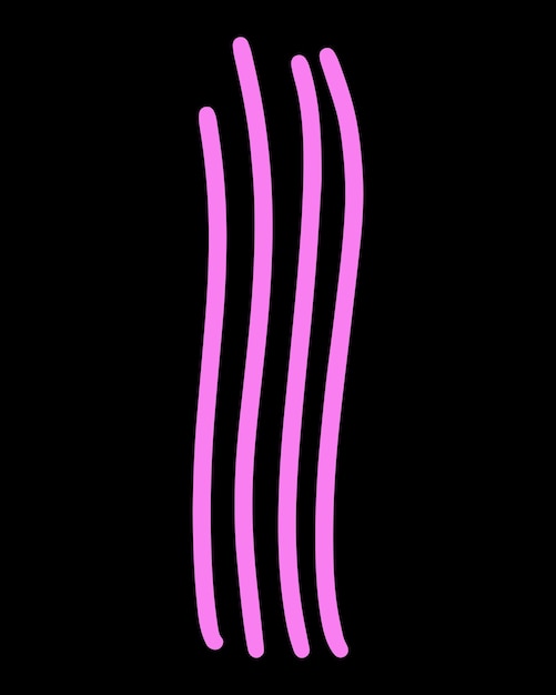 Векторная каракули иллюстрация абстрактная форма ретро яркая рука нарисована абстрактная комическая икона плоский мультфильм