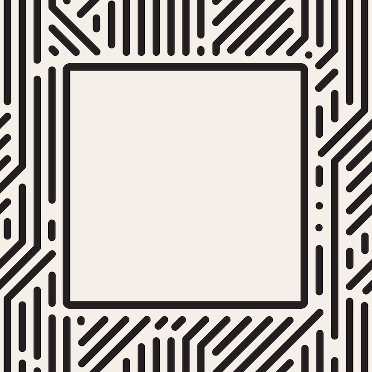 Vector vector dots square frame geometric seamless pattern