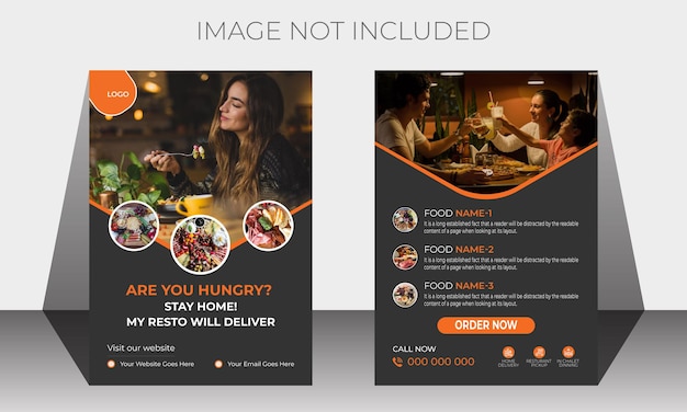 Vector double delicious food sale delivery banner template