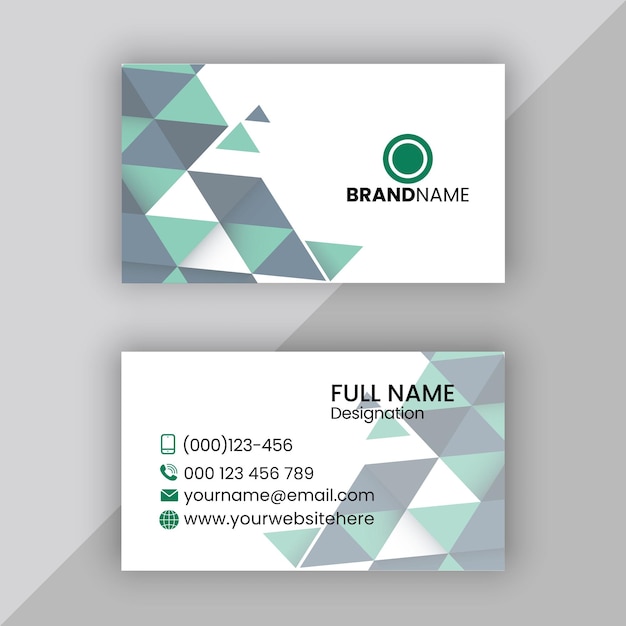 Vector doublesided creative business card template
